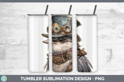 Steampunk Chickadee Tumbler Sublimation 20 oz Skinny Tumbler Product Image 1