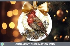 Steampunk Finch Ornament Sublimation Bauble Designs Product Image 1