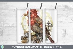 Steampunk Finch Tumbler Sublimation 20 oz Skinny Tumbler Des Product Image 1