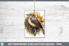 Steampunk Mockingbird Air Freshener Sublimation Car Freshene Product Image 1
