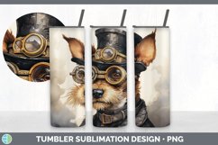 Vintage Fox Terrier Dog Tumbler | Sublimation 20 oz Skinny T Product Image 6
