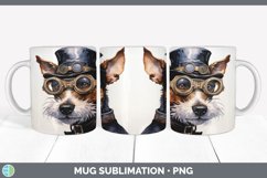 Vintage Fox Terrier Dog Mug Wrap | Sublimation Coffee Cup De Product Image 7