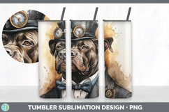 Steampunk Cane Corso Dog Tumbler | Sublimation 20 oz Skinny Product Image 4
