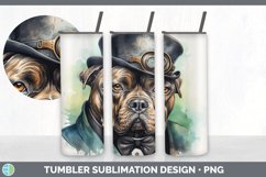 Steampunk Cane Corso Dog Tumbler | Sublimation 20 oz Skinny Product Image 5
