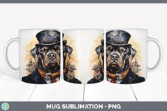 Steampunk Cane Corso Dog Mug Wrap | Sublimation Coffee Cup D Product Image 7