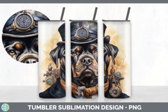 Steampunk Cane Corso Dog Tumbler | Sublimation 20 oz Skinny Product Image 7