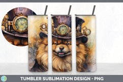 Steampunk Chow Chow Dog Tumbler | Sublimation 20 oz Skinny T Product Image 3