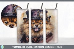 Steampunk Chow Chow Dog Tumbler | Sublimation 20 oz Skinny T Product Image 6