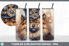 Steampunk Chow Chow Dog Tumbler | Sublimation 20 oz Skinny T Product Image 7