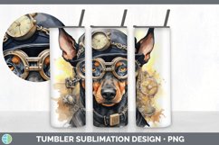 Steampunk Doberman Pinscher Dog Tumbler | Sublimation 20 oz Product Image 3
