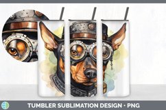 Steampunk Doberman Pinscher Dog Tumbler | Sublimation 20 oz Product Image 7