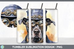 Steampunk Great Dane Dog Tumbler | Sublimation 20 oz Skinny Product Image 4