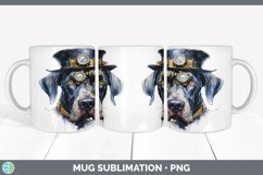 Steampunk Great Dane Dog Mug Wrap | Sublimation Coffee Cup D Product Image 2