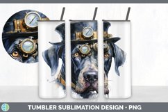 Steampunk Great Dane Dog Tumbler | Sublimation 20 oz Skinny Product Image 5