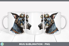 Steampunk Great Dane Dog Mug Wrap | Sublimation Coffee Cup D Product Image 3