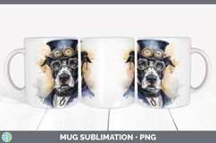 Steampunk Great Dane Dog Mug Wrap | Sublimation Coffee Cup D Product Image 4