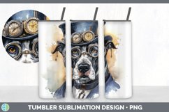 Steampunk Great Dane Dog Tumbler | Sublimation 20 oz Skinny Product Image 7