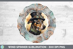 GorgeousWatercolor Greyhounds Wind Spinner design.