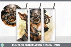 Steampunk Greyhound Dog Tumbler | Sublimation 20 oz Skinny T Product Image 3
