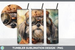 Steampunk Lhasa Apso Dog Tumbler | Sublimation 20 oz Skinny Product Image 3