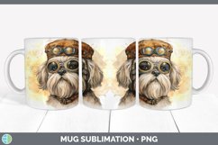 Steampunk Lhasa Apso Dog Mug Wrap | Sublimation Coffee Cup D Product Image 7
