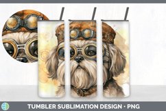 Steampunk Lhasa Apso Dog Tumbler | Sublimation 20 oz Skinny Product Image 5
