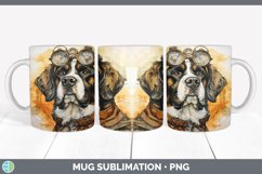 Steampunk Saint Bernard Dog Mug Wrap | Sublimation Coffee Cu Product Image 3