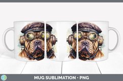 Steampunk Shar Pei Dog Mug Wrap | Sublimation Coffee Cup Des Product Image 4