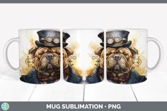Steampunk Shar Pei Dog Mug Wrap | Sublimation Coffee Cup Des Product Image 5