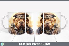 Steampunk Shar Pei Dog Mug Wrap | Sublimation Coffee Cup Des Product Image 7