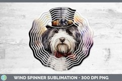 Steampunk Dog Old English Sheepdog Wind Spinner Sublimation Product Image 1