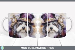 Steampunk Sheepdog Dog Mug Wrap | Sublimation Coffee Cup Des Product Image 3