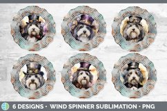 Steampunk Sheepdog Dog Wind Spinner | Sublimation Spinner De Product Image 1