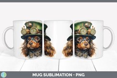 Steampunk Spaniel Dog Mug Wrap | Sublimation Coffee Cup Des Product Image 4