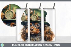 Steampunk Spaniel Dog Tumbler | Sublimation 20 oz Skinny Tu Product Image 4