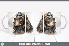 Steampunk Spaniel Dog Mug Wrap | Sublimation Coffee Cup Des Product Image 6