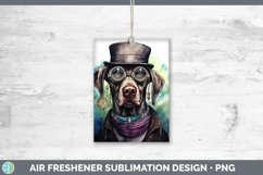 Steampunk Dog Weimaraner Air Freshener Sublimation Car Fresh Product Image 1