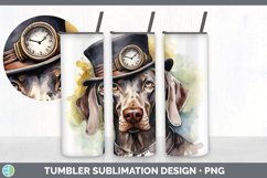 Steampunk Weimaraner Dog Tumbler | Sublimation 20 oz Skinny Product Image 7