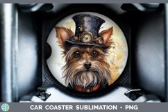 GorgeousSteampunk Dog Car Coaster design.