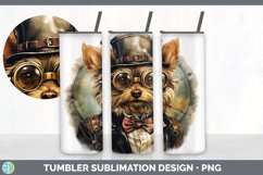 Steampunk Yorkshire Terrier Dog Tumbler | Sublimation 20 oz Product Image 4