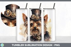 Steampunk Yorkshire Terrier Dog Tumbler | Sublimation 20 oz Product Image 5