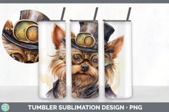 Steampunk Yorkshire Terrier Dog Tumbler | Sublimation 20 oz Product Image 6