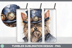 Steampunk Yorkshire Terrier Dog Tumbler | Sublimation 20 oz Product Image 7