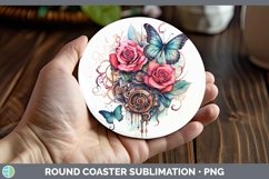 GorgeousSteampunk Round Coaster design.