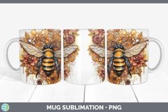 Steampunk Bee Mug Wrap Sublimation Coffee Cup Designs Product Image 1