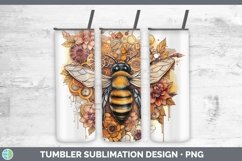 Steampunk Bee Tumbler Sublimation 20 oz Skinny Tumbler Desig Product Image 1