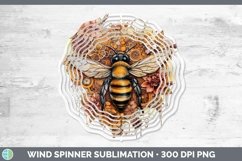 Steampunk Bee Wind Spinner Sublimation Spinner Designs Product Image 1