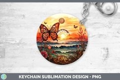 Steampunk Beach Keychain Sublimation Keyring Designs Product Image 1