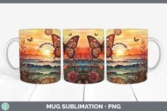 Steampunk Beach Mug Wrap Sublimation Coffee Cup Designs Product Image 1