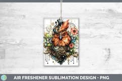 Steampunk Chicken Air Freshener Sublimation Car Freshener De Product Image 1